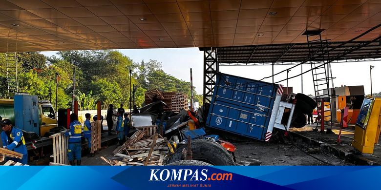Kronologi Kecelakaan Truk di Gerbang Tol Ciawi 2