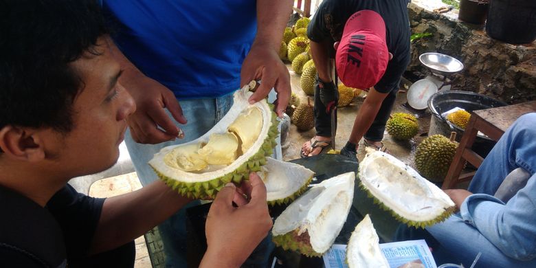 Durian lokal Gunungkidul yang dibeli langsung di petani.