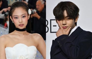 Jennie BLACKPINK (kiri) dan V BTS