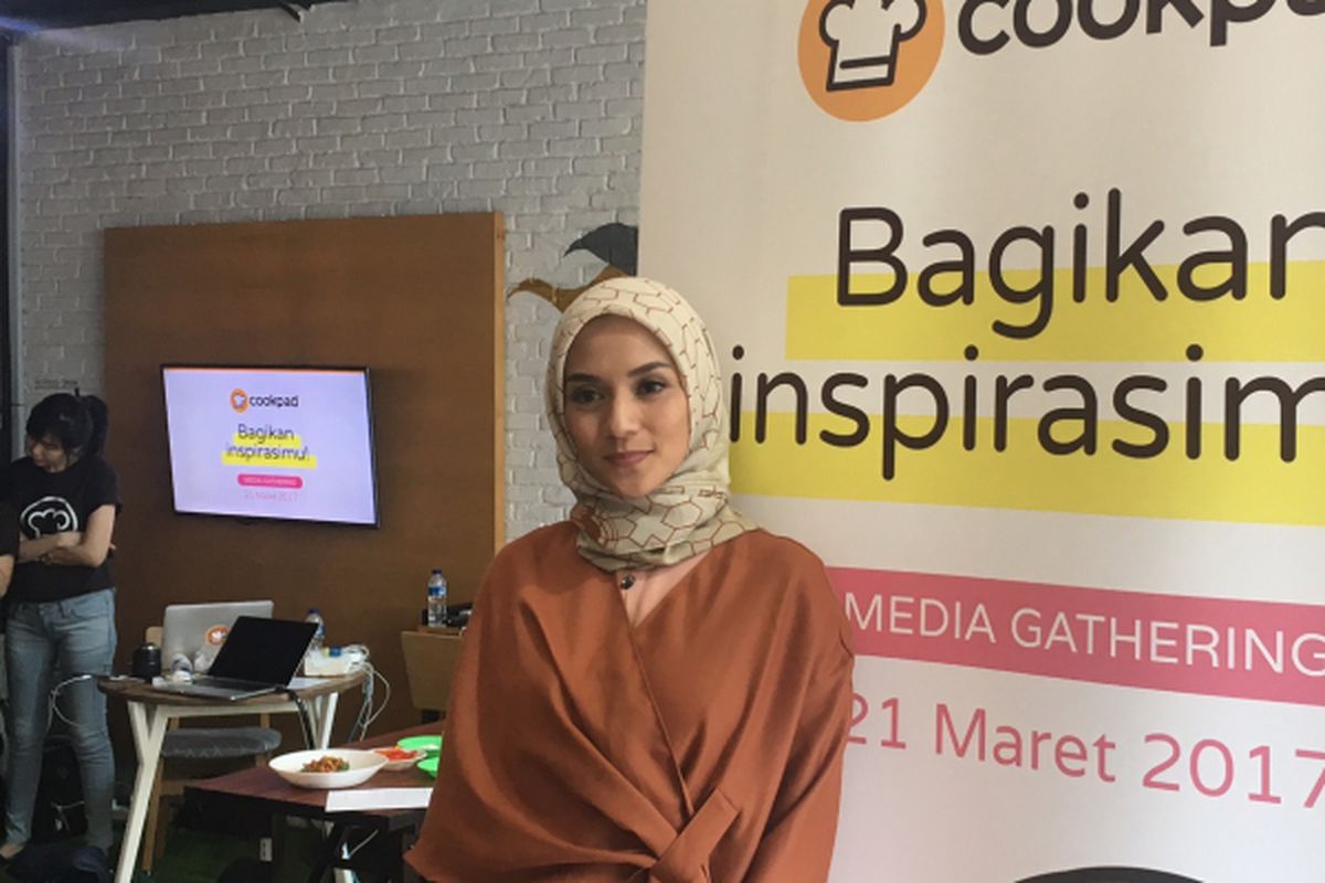 Enno Lerian dalam acara media gathering Cookpad Indonesia di Jakarta, Selasa (21/3/2017). 