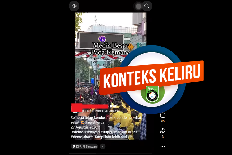 INFOGRAFIK: Video Ini Aksi Mahasiswa di Semarang, Bukan Depan Gedung DPR RI pada 27 Agustus