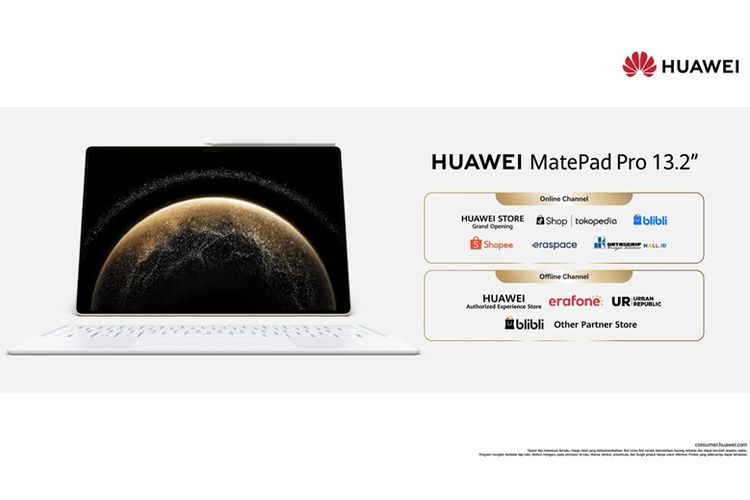 HUAWEI MatePad Pro 13.2 dapat dibeli secara offline dan online. 