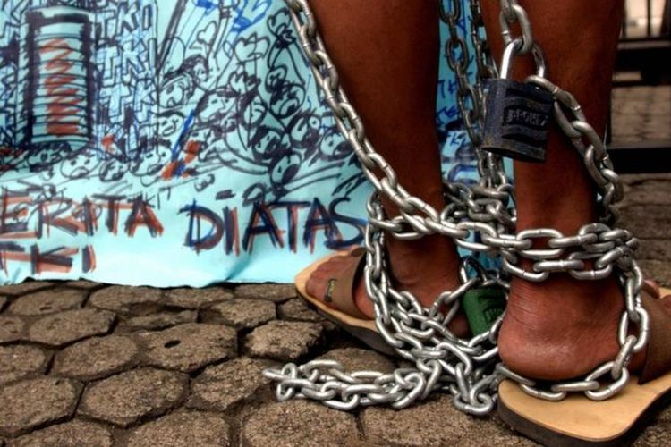 Ilustrasi perbudakan.