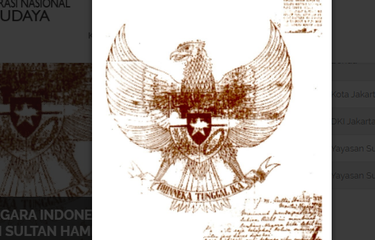 Lambang Negara Indonesia hasil sketsa Sultan Hamid II