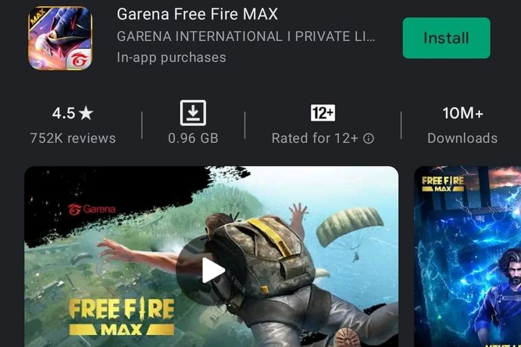 Game Free Fire Max sudah bisa di-download di Indoensia