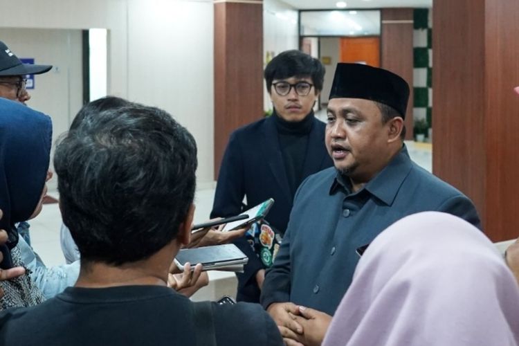 Ketua Dewan Perwakilan Rakyat Daerah (DPRD) Kota Bogor Atang Trisnanto saat ditemui di Kantor DPRD Kota Bogor, Selasa (19/12/2023).