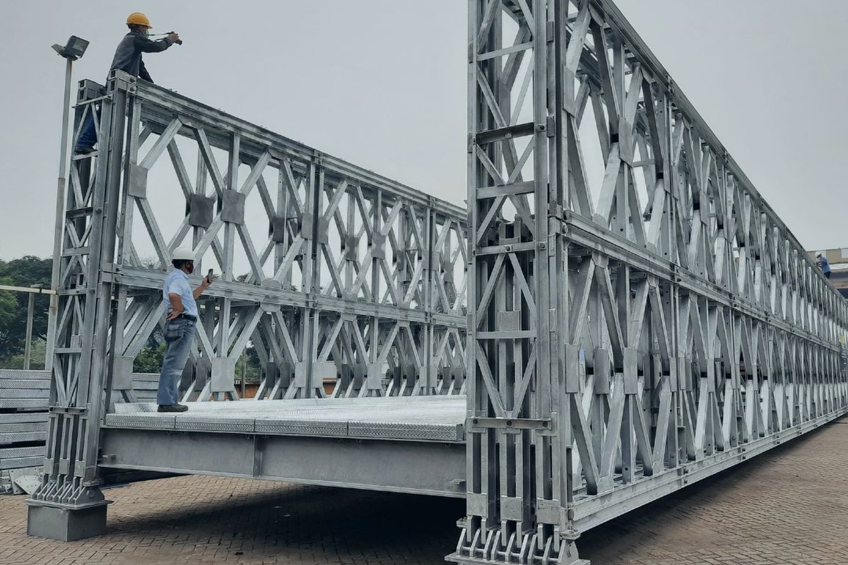 ISSC: 100 Jembatan Bailey Bisa Dibangun Per Bulan dari Baja Dalam Negeri