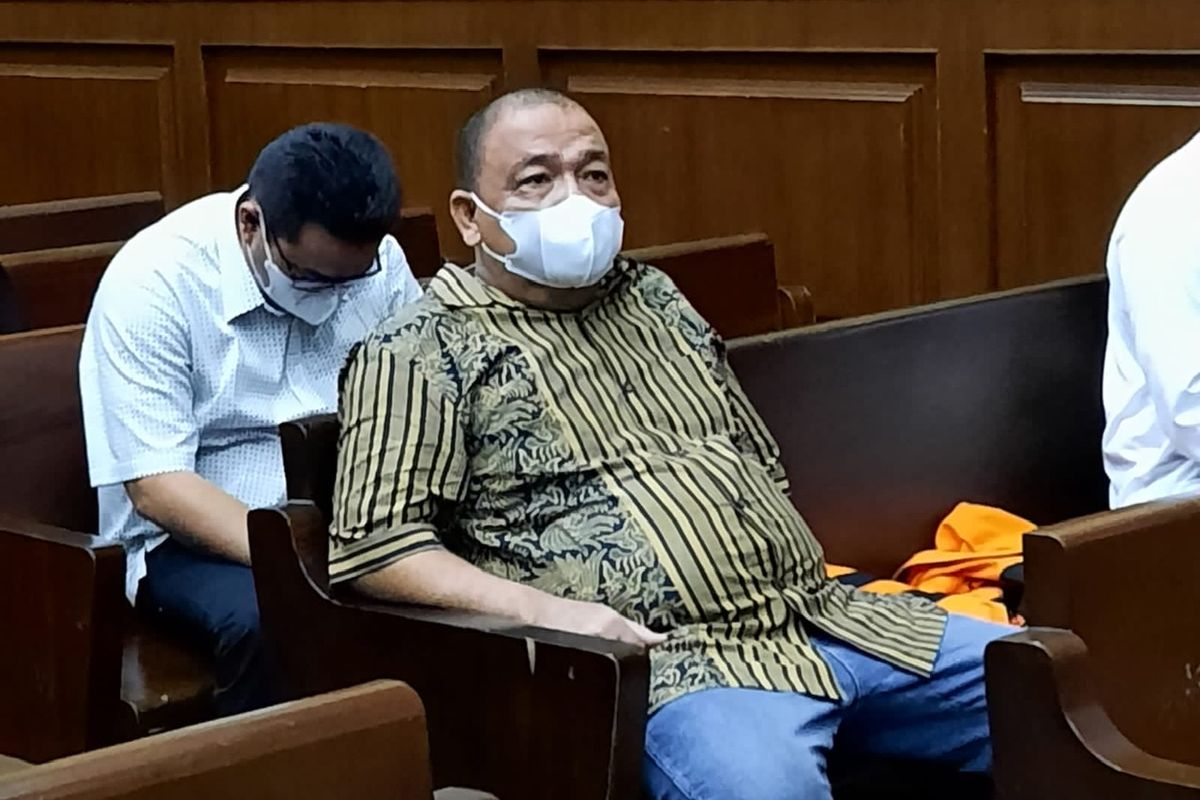 Bupati nonaktif Langkat Terbit Rencana Perangin-angin di Pengadilan Tindak Pidana Korupsi (Tipikor) Jakarta, Senin (30/5/2022). Terbit menjadi saksi untuk Muara Perangin-angin, terdakwa kasus korupsi yang diduga memberi suap senilai Rp 572.000.000 padanya. 