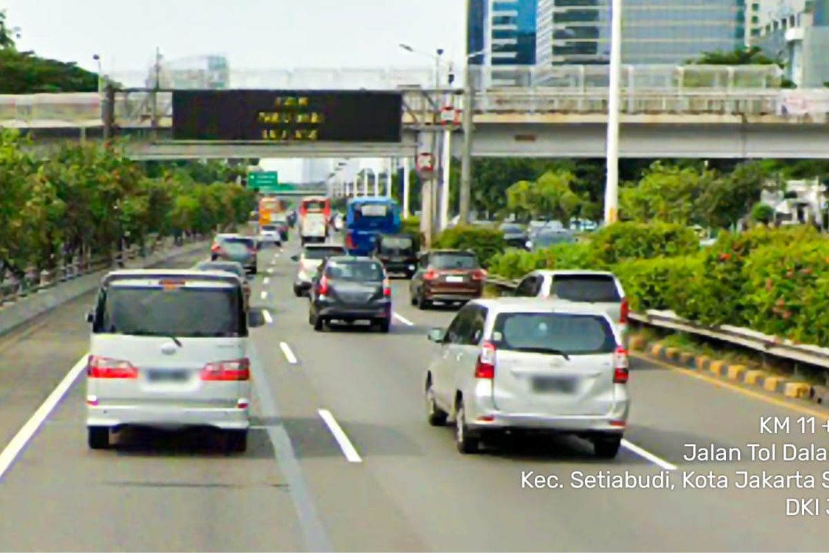 Ada pemasangan DMS di Tol Dalam Kota dan Tol Jakarta-Tangerang