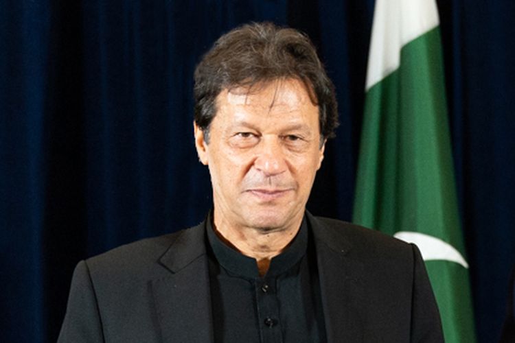 Perdana Menteri Pakistan Imran Khan yang digulingkan dari jabatannya pada 10 April 2022. Imran Khan ditembak pada Kamis (3/11/2022).