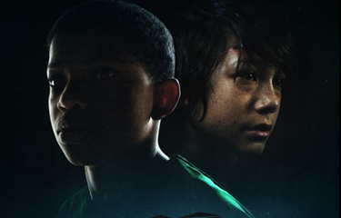 Lonnie Chavis and Ezra Dewey in The Boy Behind the Door (2020)