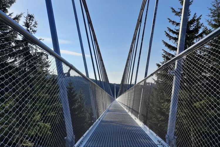 Sky Bridge 271 di Republik Ceko, jembatan gantung pejalan kaki terpanjang dunia.