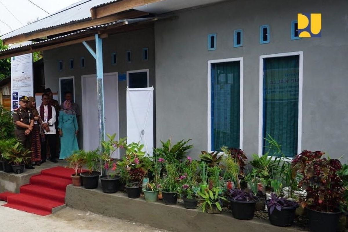 Contoh rumah yang selesai dibangun dalam program Bantuan Stimulan Perumahan Swadaya (BSPS).