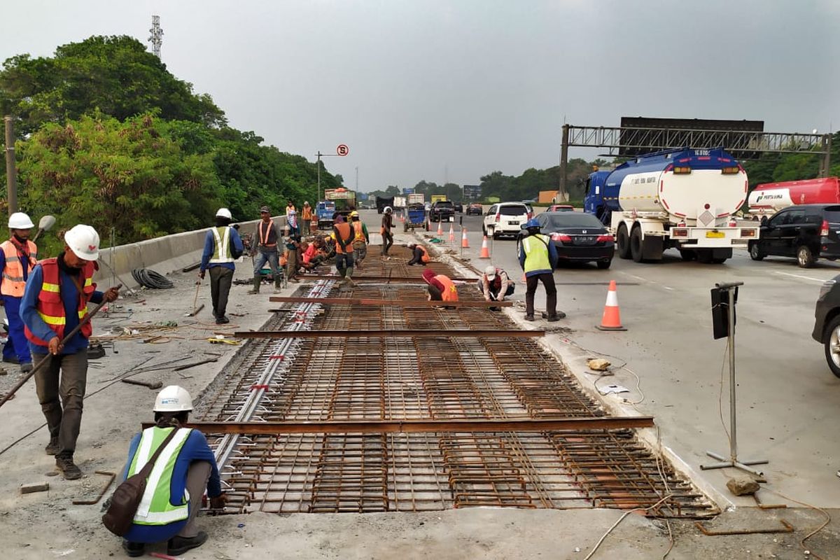 Perbaikan Jembatan di Tol Jagorawi