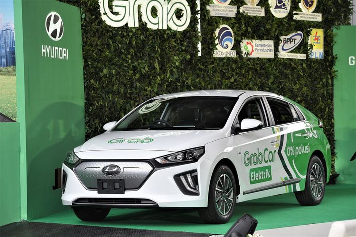 Mobil listrik Hyundai Ioniq yang dipakai Grab Indonesia