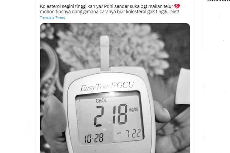 Ramai soal Kadar Kolesterol Tinggi, Ini Tips Dokter untuk Menurunkannya
