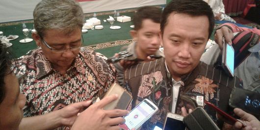 Menteri Pemuda dan Olahraga Imam Nahrawi buka puasa bersama dengan atlet Asian Para Games 2018 di Hotel Lorin Solo, Jawa Tengah, Jumat (25/5/2018).