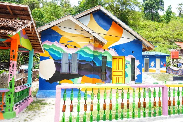 Sejumlah RTLH di Provinsi Gorontalo berubah menjadi rumah warna-warni