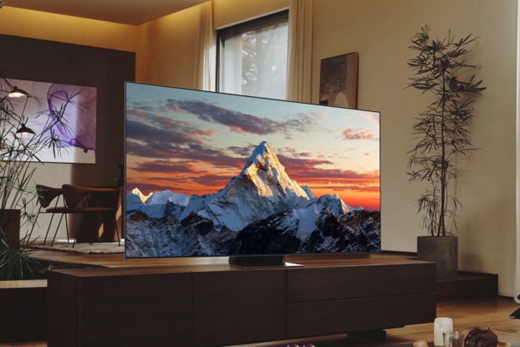 Ilustrasi panel Neo QLED 8K di Samsung TV 2022.