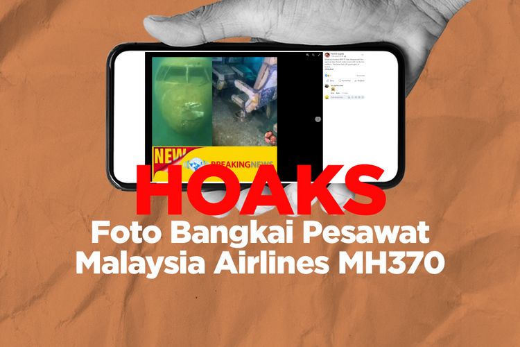 HOAKS! Foto Bangkai Pesawat malaysia Airlines MH370