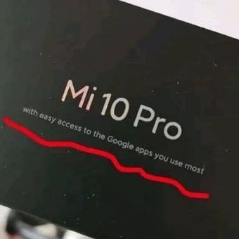 Salah satu bagian sisi kotak penjualan Mi 10 Pro yang diduga menyindir Huawei.