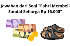 Jawaban dari Soal "Fahri Membeli Sandal Seharga Rp 16.000"