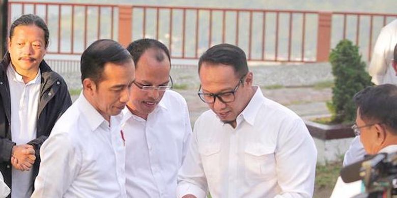 Kunjungan Presiden Joko Widodo ke Danau Toba.