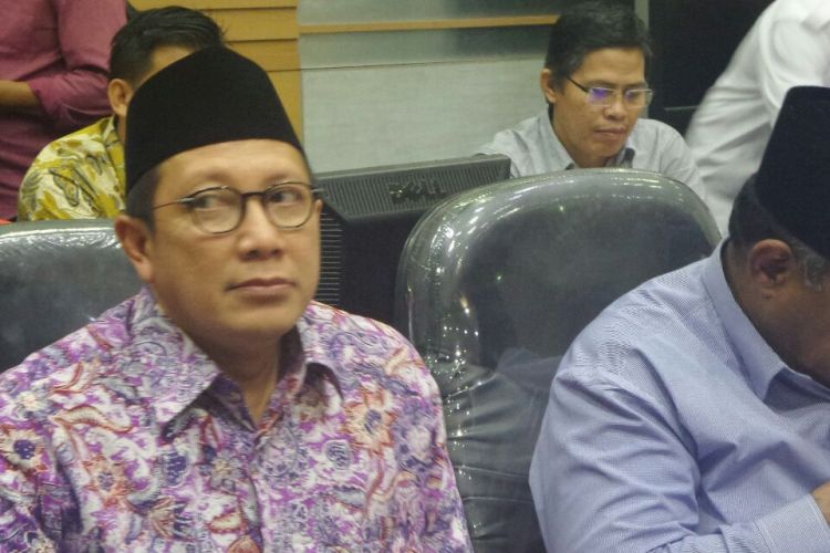 Menteri Agama Lukman Hakim Saifuddin di Kompleks Parlemen, Senayan, Jakarta, Jumat (24/3/2017).