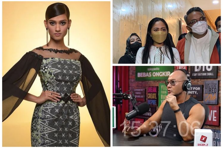 Kolase foto Lavanya Sivaji, Rachel Vennya dan Deddy Corbuzier