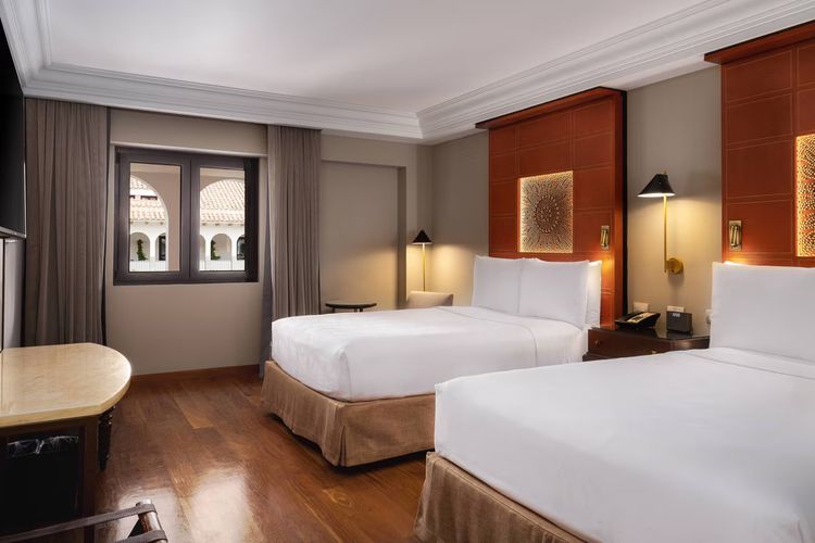 Ilustrasi salah satu kamar di JW Marriott El Convento di Peru. Berikut hotel bersejarah terbaik dunia 2026, dari istana kerajaan hingga bekas biara kuno.