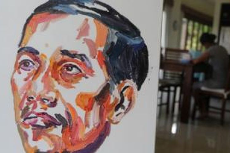 Lukisan berjudul 'Jokowi' karya terpidana mati anggota 'Bali Nine' Myuran Sukumaran