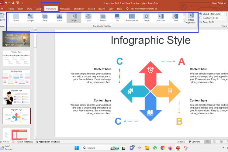 Ilustrasi cara membuat animasi pembelajaran dengan PowerPoint.