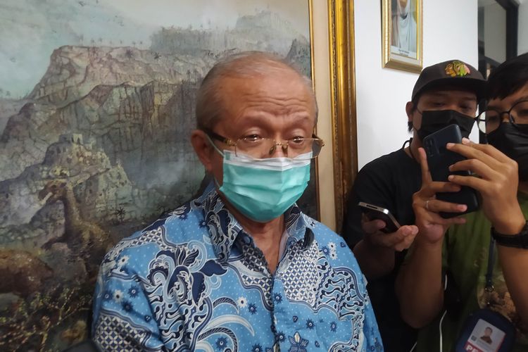 Ketua PP Muhammadiyah Anwar Abbas saat ditemui di kantor PP Muhammadiyah di Jakarta Pusat, Jumat (29/7/2022). 