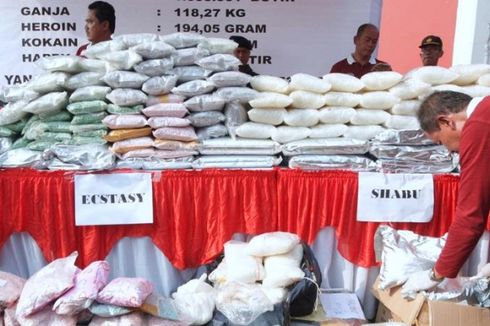 Polda Lampung Sita Narkoba Senilai Rp 5 Miliar