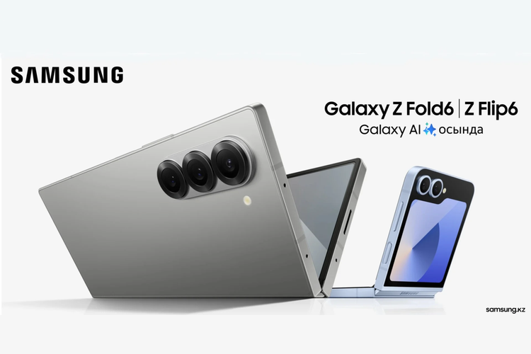 Gambar promosi Samsung Galaxy Z Fold 6 dan Galaxy Z Flip 6 milik Samsung Kazakhstan bocor.