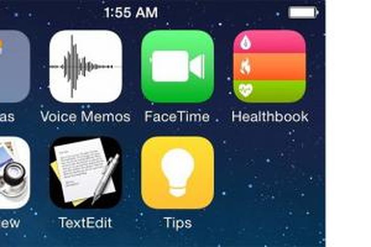 Bocoran screenshot yang disinyalir berasal dari iOS 8