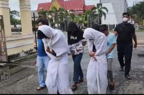 Takut-takuti Warga dengan Kostum Pocong, 5 Remaja di Bengkalis Ditangkap