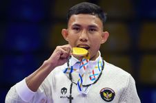 Jefri Sumbang Satu-satunya Emas Kickboxing Indonesia di SEA Games 2025