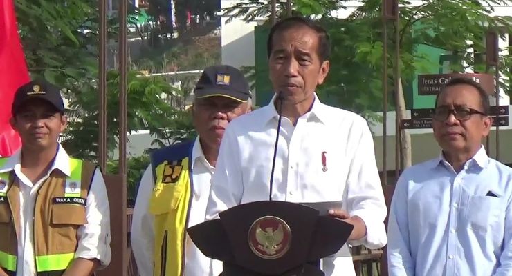 Jokowi Resmikan Plaza Seremoni Sumbu Kebangsaan di IKN