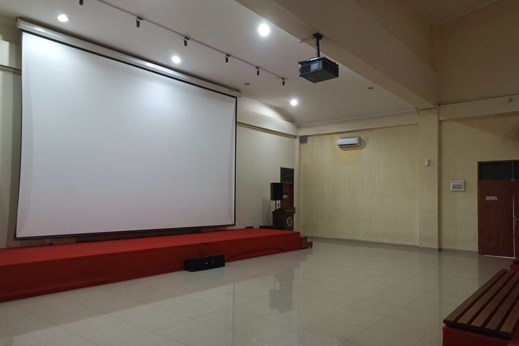 Salah satu Ruang Teater di Monumen Pancasila Sakti di Lubang Buaya, Jakarta Timur, Selasa (12/9/2023).