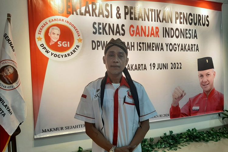 BM Datuk Panglima Alam Asnowaldy Ketua DPW SGI DIY saat di acara Deklarasi dan Pelantikan Pengurus SGI DPW DIY di Kalasan, Sleman, Minggu (19/06/2022).