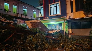 Hujan Deras dan Angin Kencang di Bekasi Tumbangkan Belasan Pohon, Atap Ruko Rusak