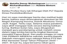 Suami Tak Kembalikan Mobil Dinas, Guru Honorer Terancam Dimutasi ke Pedalaman