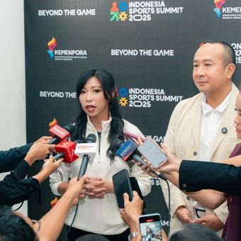 Direktur Utama InJourney Maya Watono pada forum Indonesia Sport Summit (ISS) 2025. 