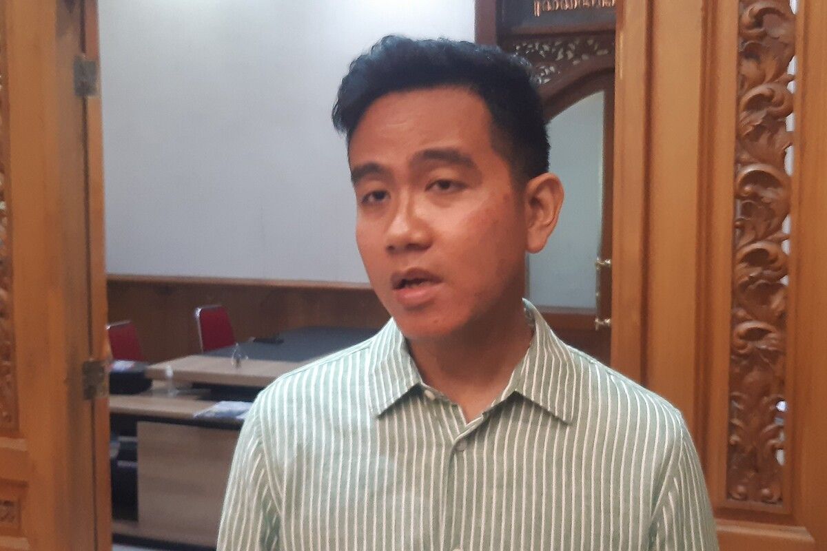 Wali Kota Solo Gibran Rakabuming Raka di Balai Kota Solo, Jumat (17/3/2023).