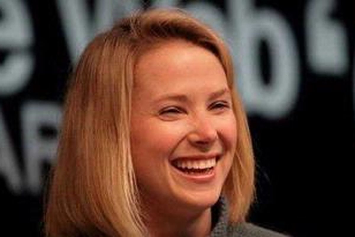 Marissa Mayer saat di konferensi Le Web, Prancis
