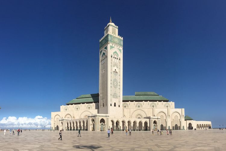 Ilustrasi Masjid Hasan II di Casablanca, Maroko.