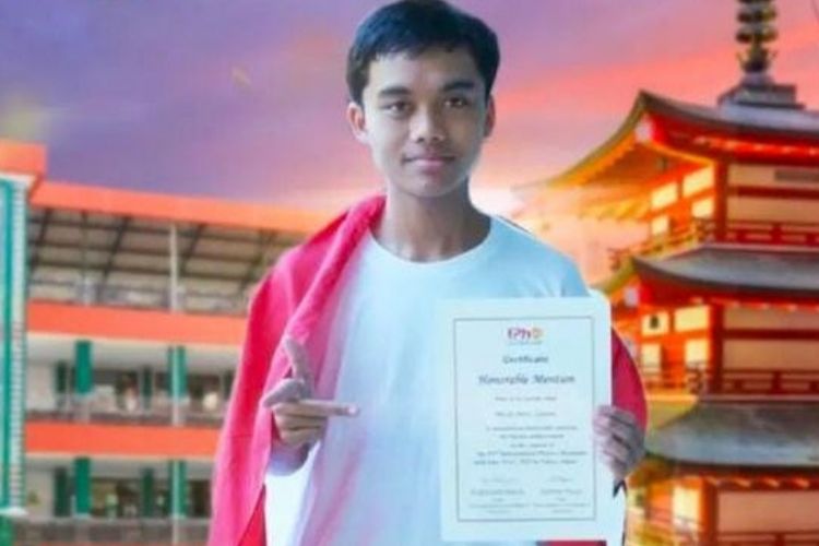 M. Zaidan Naja, siswa MAN 2 Kota Malang raih Gelar Kehormatan di Olimpiade Fisika Internasional. 