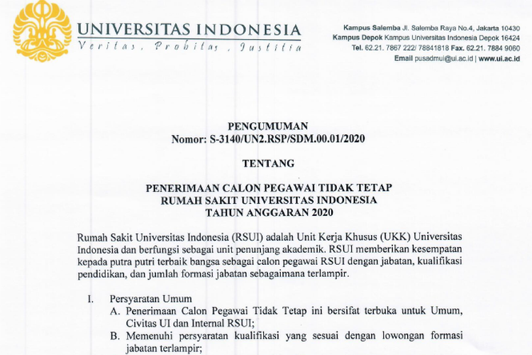 Populer Tren Lowongan Kerja Di Rs Ui Informasi Seputar Kelanjutan Skb Cpns 2019 Halaman All Kompas Com