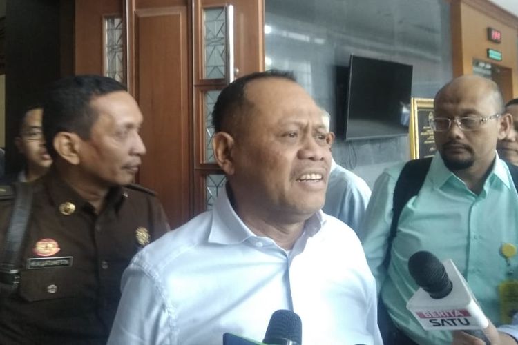 Habil Marati, terdakwa kerusuhan 21-22 Mei di Pengadilan Negeri Jakarta Pusat, Kamis (19/9/2019).